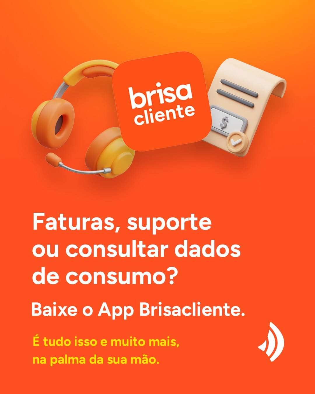 App Brisacliente — faturas, suporte e consumo
